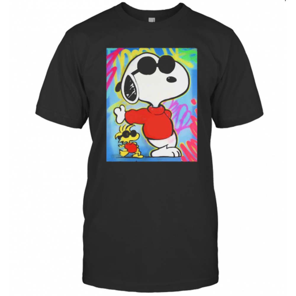 Snoopy And Woodstock Art T-Shirt